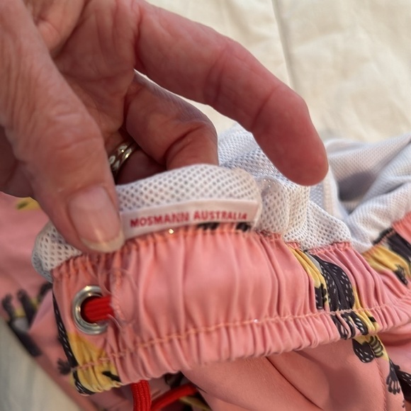 Mosmann 🔥sale🔥⭐️pink swim trunks with gorillas and surfboards - Picture 6 of 9